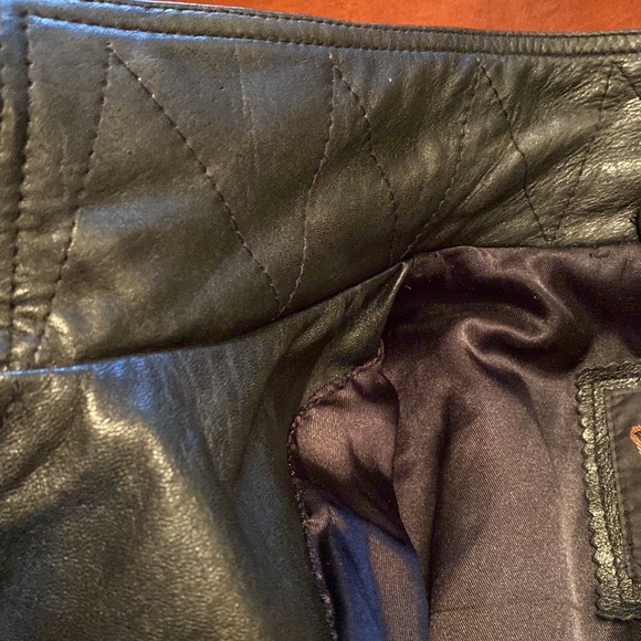 Vintage Heavyweight Leather Coat By F C I Leather Garments. See Pics! SZ L - Picture 9 of 15